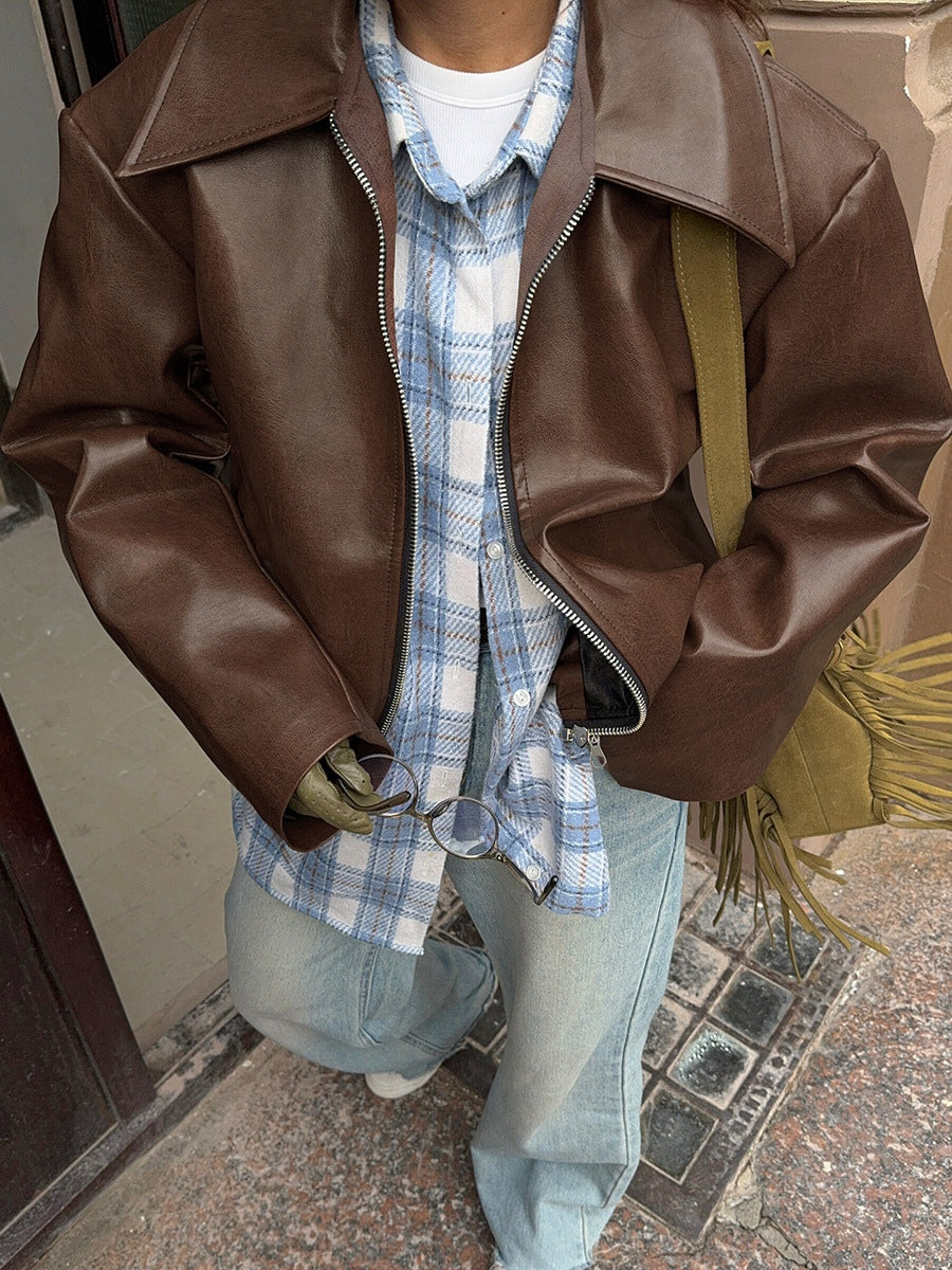 MIA – CHAQUETA MOTO EFECTO CUERO