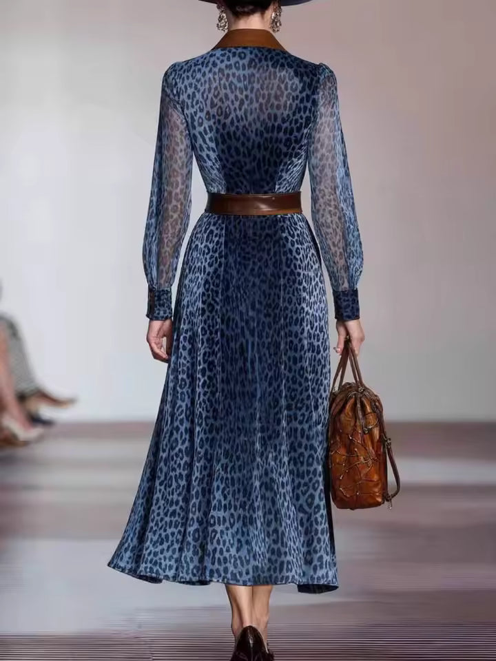 AROA – VESTIDO LARGO ANIMAL PRINT