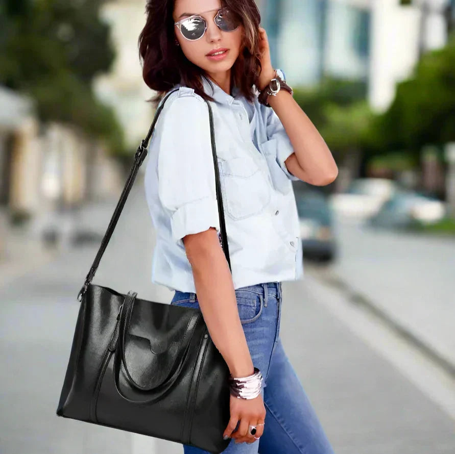 ISABELLA - LEATHER TOTE BAG