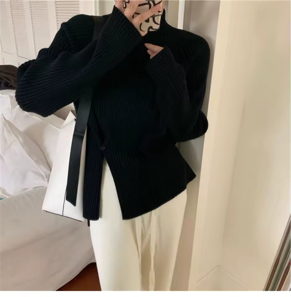 AINHOA – JERSEY ACANALADO CUELLO ALTO