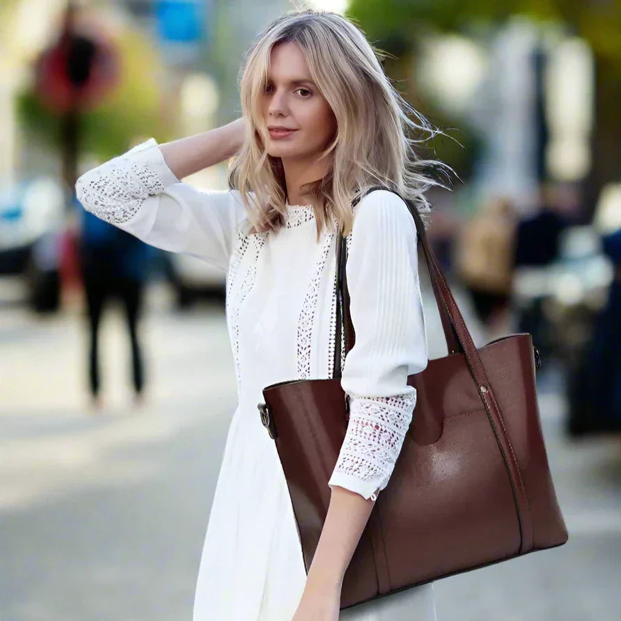 ISABELLA - LEATHER TOTE BAG