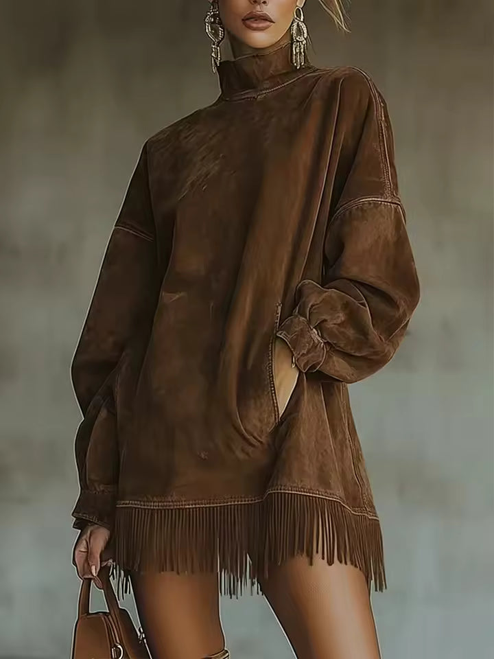 AURORA – VESTIDO ANTE CORTO FLECOS