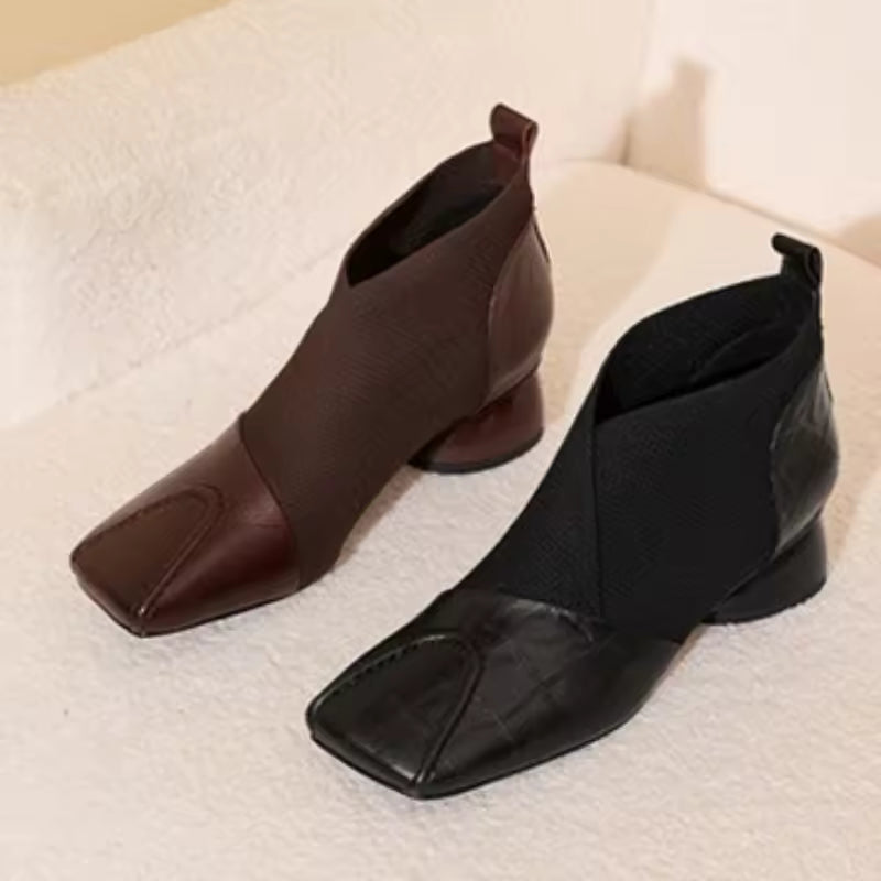 ARIELA - BOTAS CORTAS PUNTA CUADRADA