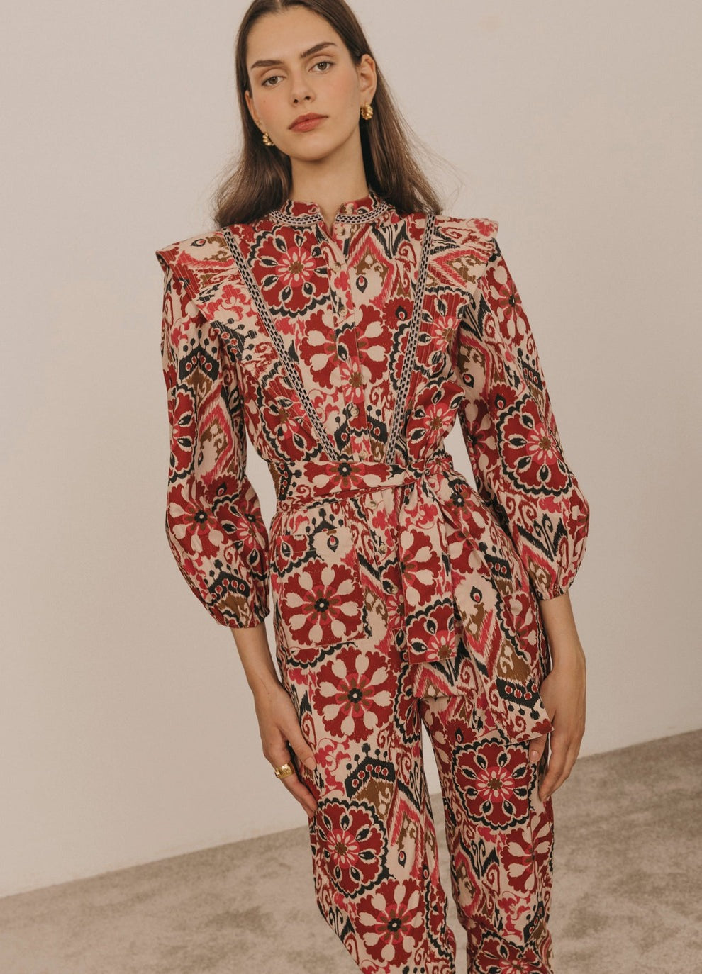 CHARLOTTE - JUMPSUIT AND BLOUSE SET