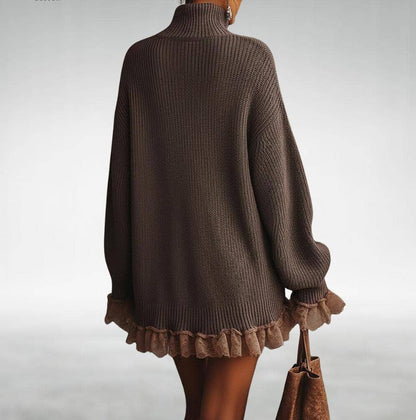 REBECA – VESTIDO CON VOLANTES DE ENCAJE