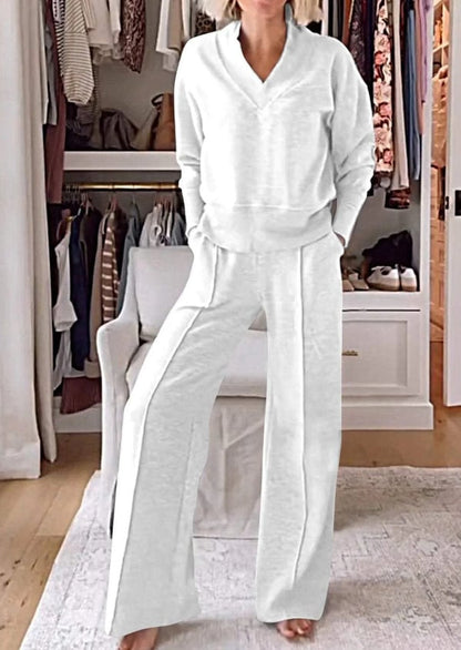 MELIBEA - CONJUNTO JERSEY Y PANTALÓN ANCHO