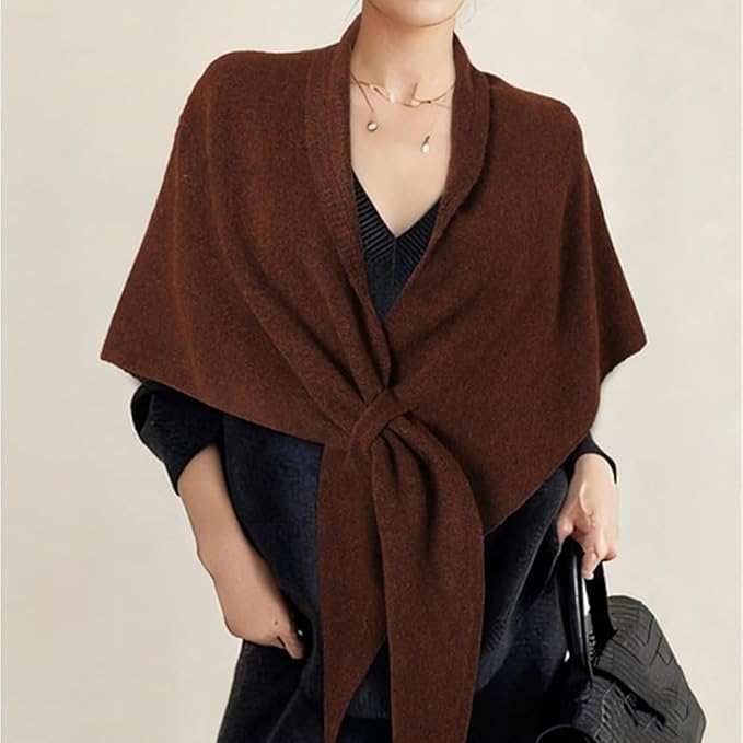 TESSA - PASHMINA CON NUDO DECORATIVO