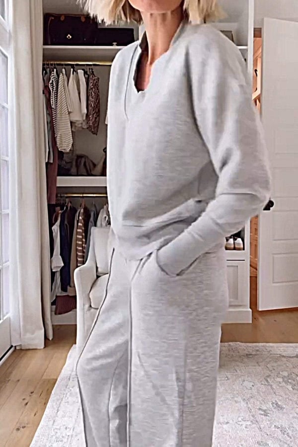 MELIBEA - CONJUNTO JERSEY Y PANTALÓN ANCHO