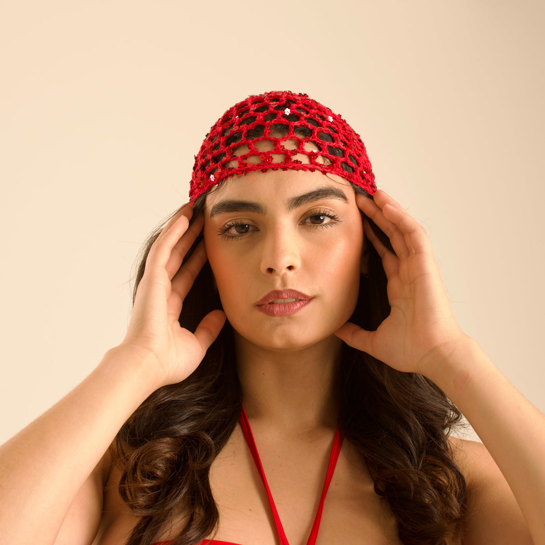 GABRIELA - GORRO CROCHET LENTEJUELAS