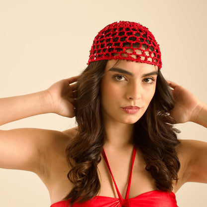 GABRIELA - GORRO CROCHET LENTEJUELAS