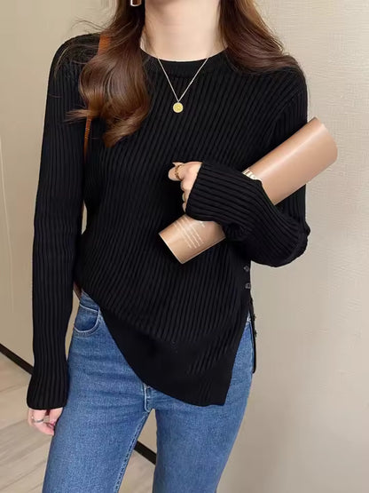 AMAIA – JERSEY FINO AJUSTADO BOTONES