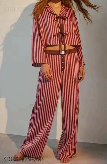 CELIA – PIJAMA CAMISA Y PANTALÓN FLOREADO