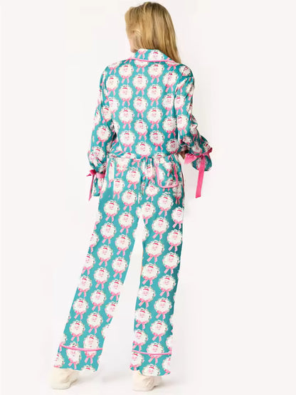 YARA – PIJAMA NAVIDEÑA SATINADA