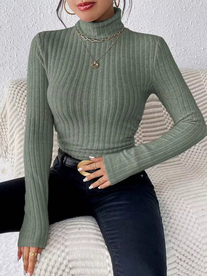 ALICIA – JERSEY AJUSTADO CUELLO SEMI ALTO