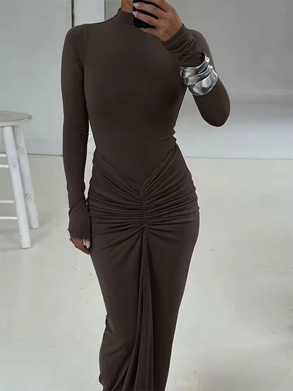 CAYETANA – VESTIDO MAXI TEJIDO AJUSTADO