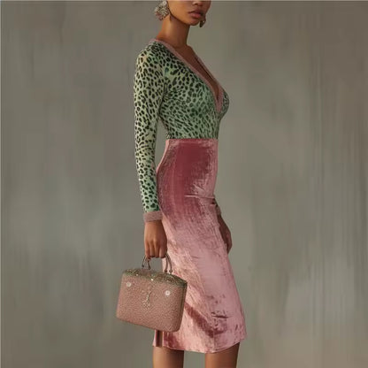 LETICIA – VESTIDO AJUSTADO DE TERCIOPELO