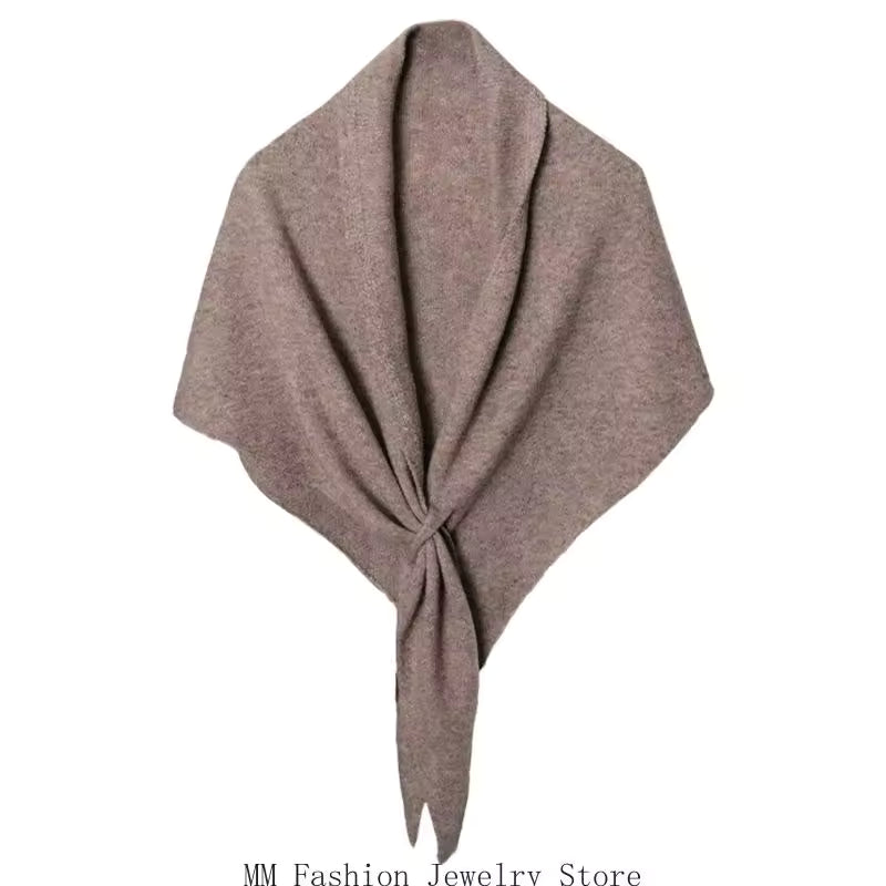 TESSA - PASHMINA CON NUDO DECORATIVO