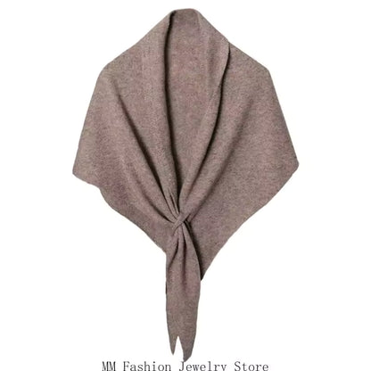 TESSA - PASHMINA CON NUDO DECORATIVO