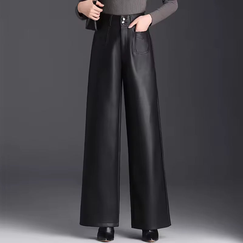 JIMENA - PANTALÓN PIEL SINTÉTICA FORRO CÁLIDO