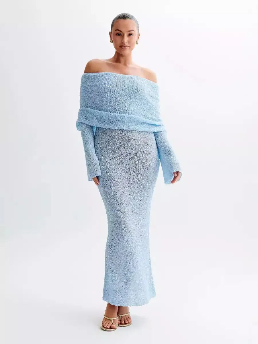 CLARA – VESTIDO ELEGANTE CON ESCOTE BARDOT