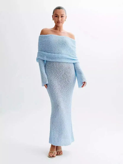 CLARA – VESTIDO ELEGANTE CON ESCOTE BARDOT