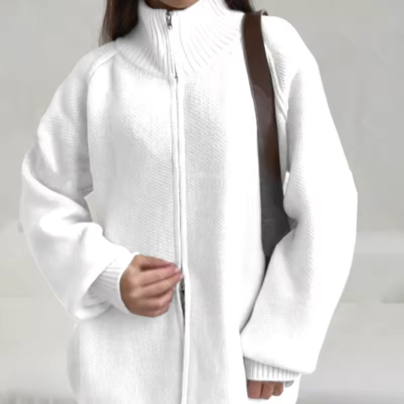 MAIA – CHAQUETA PUNTO GRUESO CREMALLERA