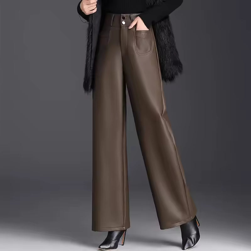 JIMENA - PANTALÓN PIEL SINTÉTICA FORRO CÁLIDO