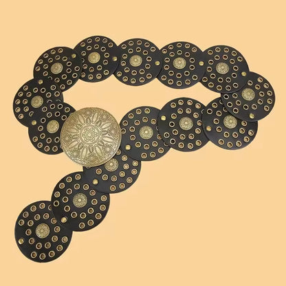 MARGARITA - CINTURÓN PATCHWORK CON AROS