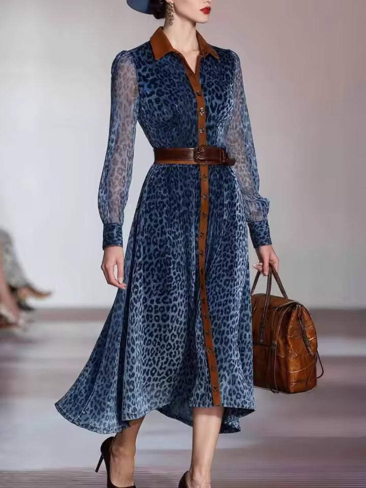 AROA – VESTIDO LARGO ANIMAL PRINT