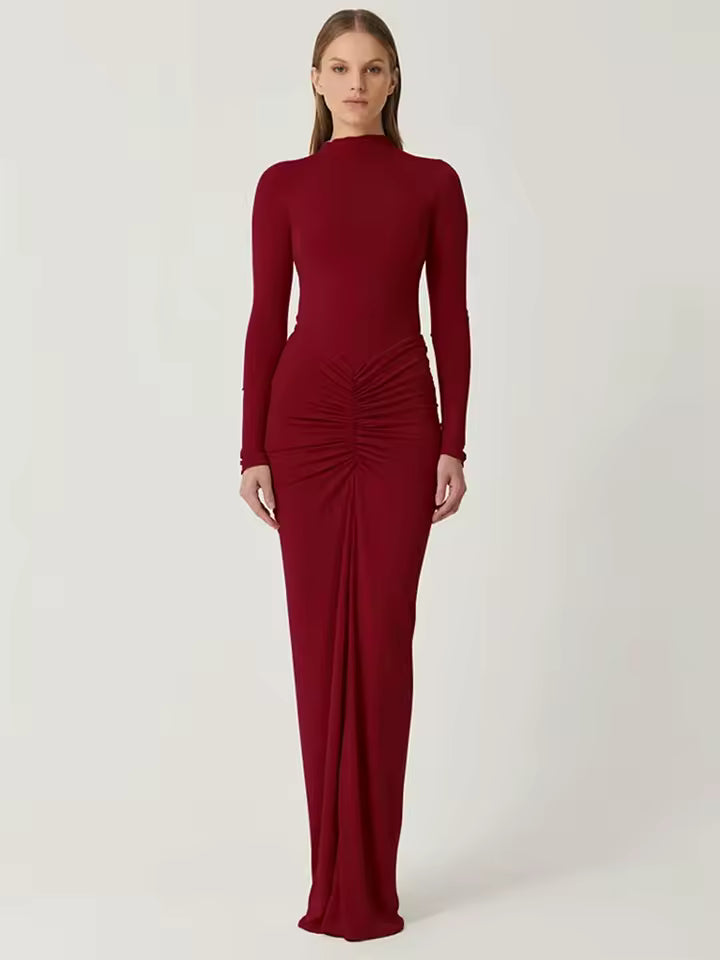 CAYETANA – VESTIDO MAXI TEJIDO AJUSTADO