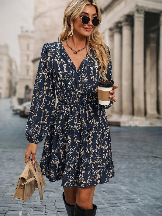 LIDIA – VESTIDO FLORAL CON CINTURA ELÁSTICA