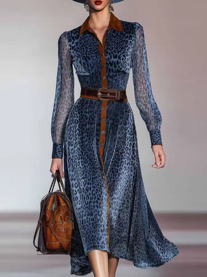 AROA – VESTIDO LARGO ANIMAL PRINT