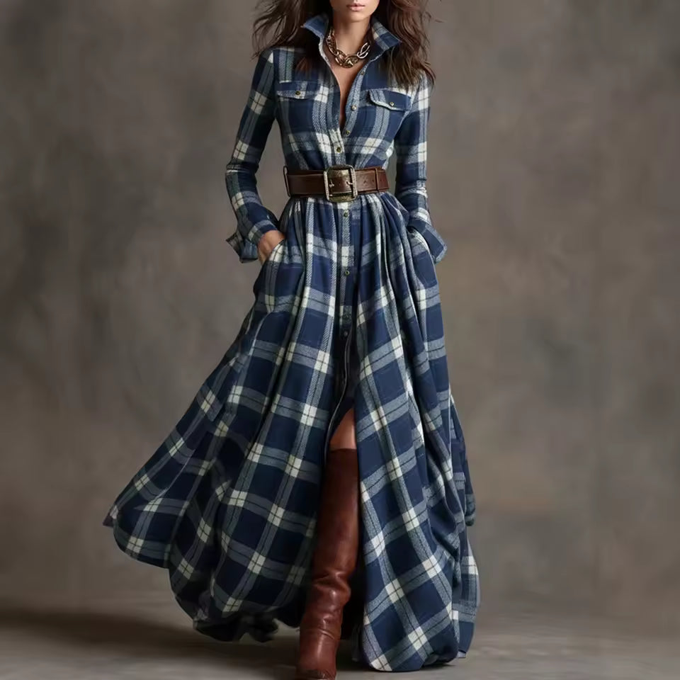 MARISOL – VESTIDO CAMISERO CUADROS