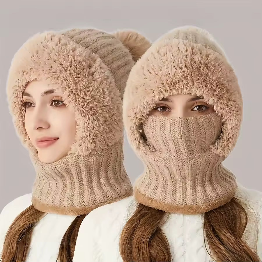 NARA - GORRO BUFANDA MASCARILLA TEJIDO