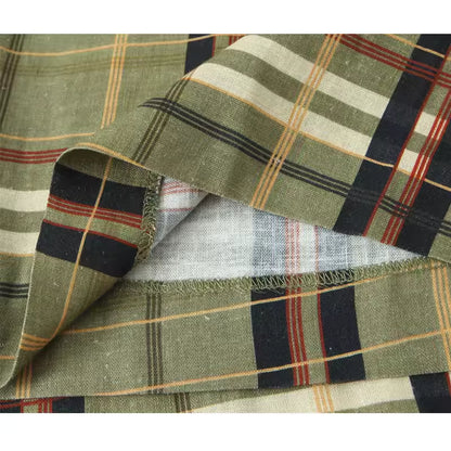 CLAUDIA - PANTALÓN OVERSIZE CUADROS PIERNA ANCHA