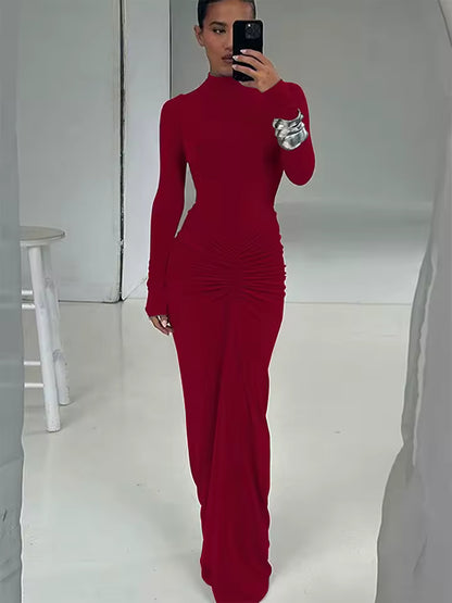 CAYETANA – VESTIDO MAXI TEJIDO AJUSTADO