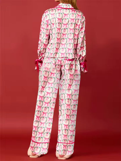 YARA – PIJAMA NAVIDEÑA SATINADA