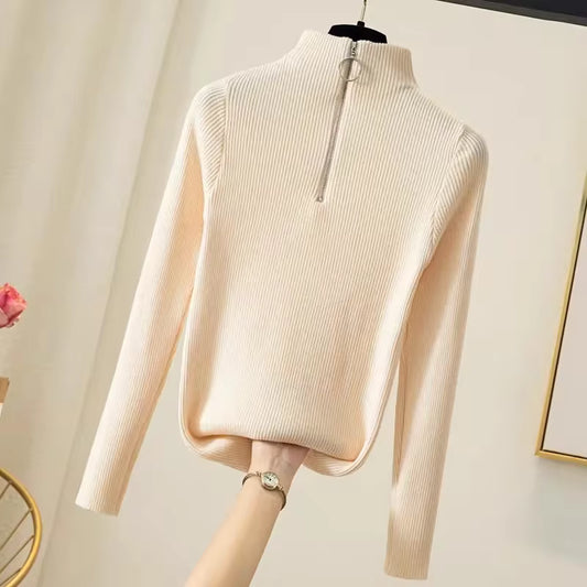 ELISA – JERSEY AJUSTADO CUELLO CREMALLERA