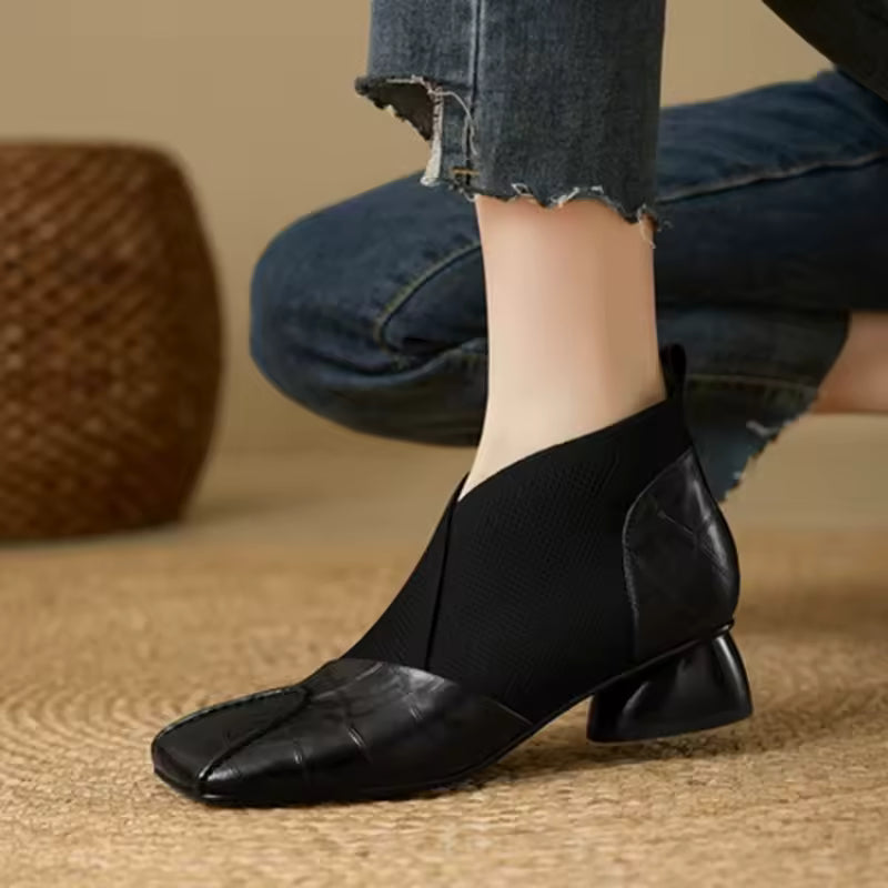 ARIELA - BOTAS CORTAS PUNTA CUADRADA