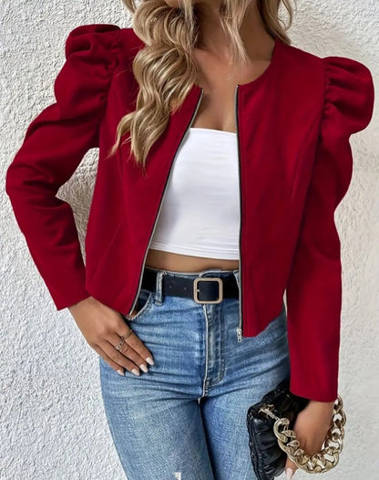 PILAR – CHAQUETA CON MANGAS ABULLONADAS