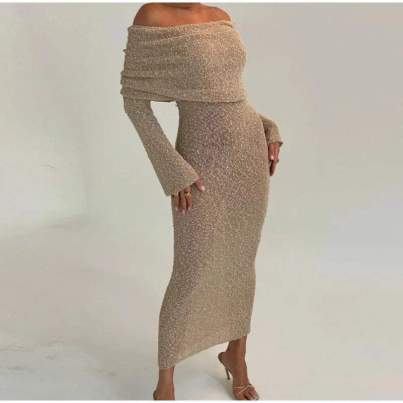 CLARA – VESTIDO ELEGANTE CON ESCOTE BARDOT