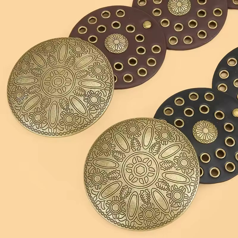 MARGARITA - CINTURÓN PATCHWORK CON AROS