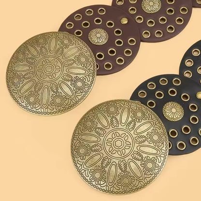 MARGARITA - CINTURÓN PATCHWORK CON AROS