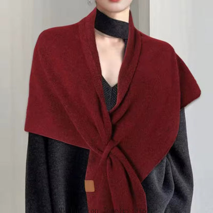 TESSA - PASHMINA CON NUDO DECORATIVO