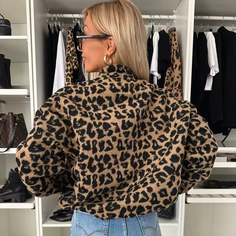 NORA – CHAQUETA ESTAMPADO LEOPARDO SUELTA