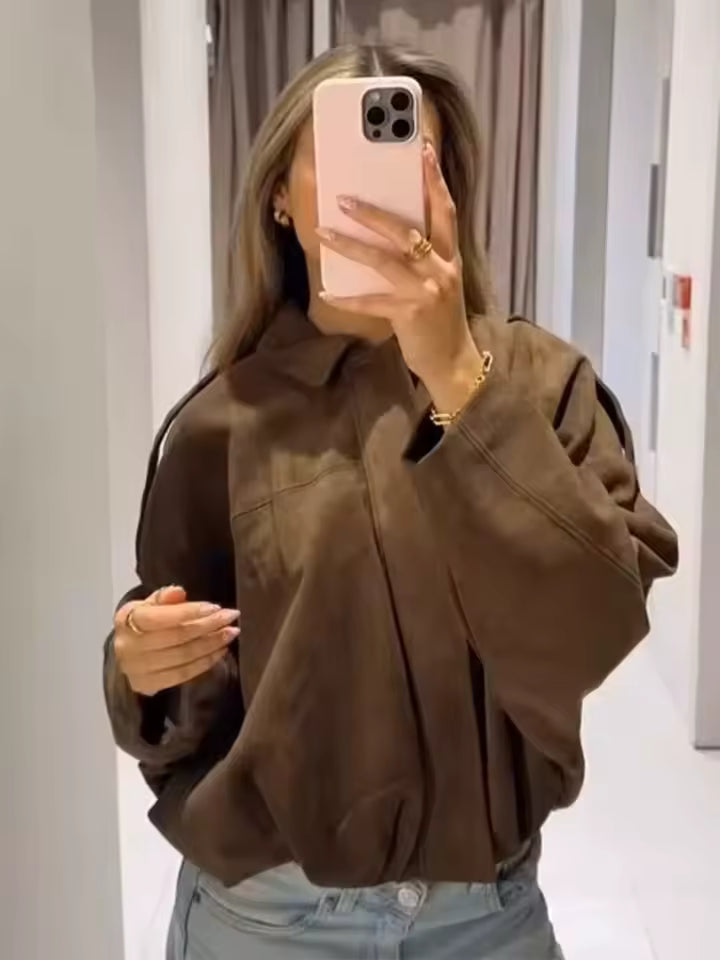 ELIA – CHAQUETA CAZADORA EFECTO ANTELINA