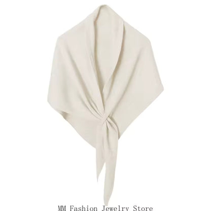 TESSA - PASHMINA CON NUDO DECORATIVO