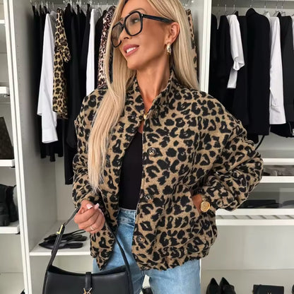 NORA – CHAQUETA ESTAMPADO LEOPARDO SUELTA