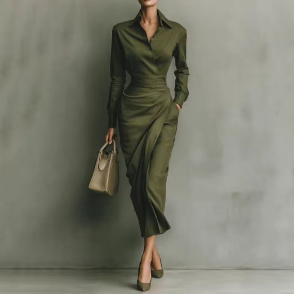 AMELIA – VESTIDO AJUSTADO MANGA LARGA