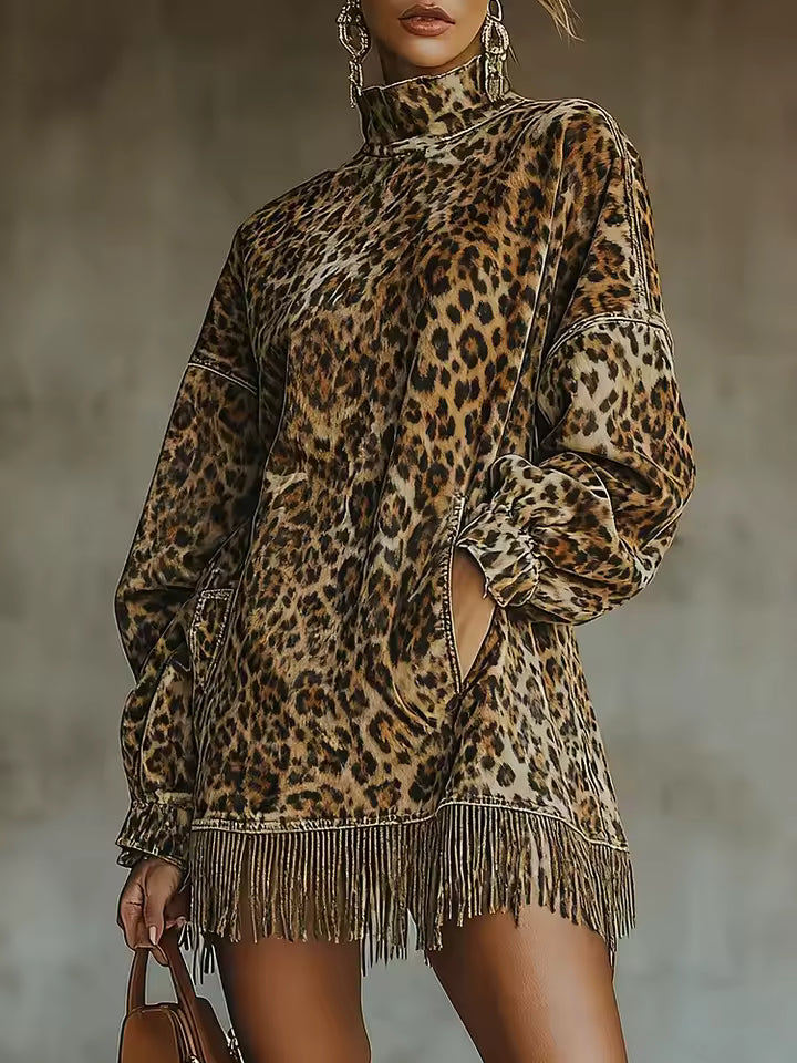 AURORA – VESTIDO ANTE CORTO FLECOS